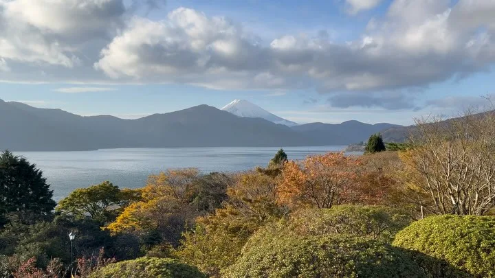 Mt.Fuji today (Lake Ashi view) #mtfuji #lakeashi #hakone #japan🇯🇵